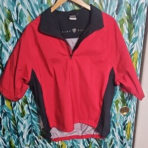 Nike Golf Storm-Fit Mens Half Zip Windbreaker Red And Black - Size M